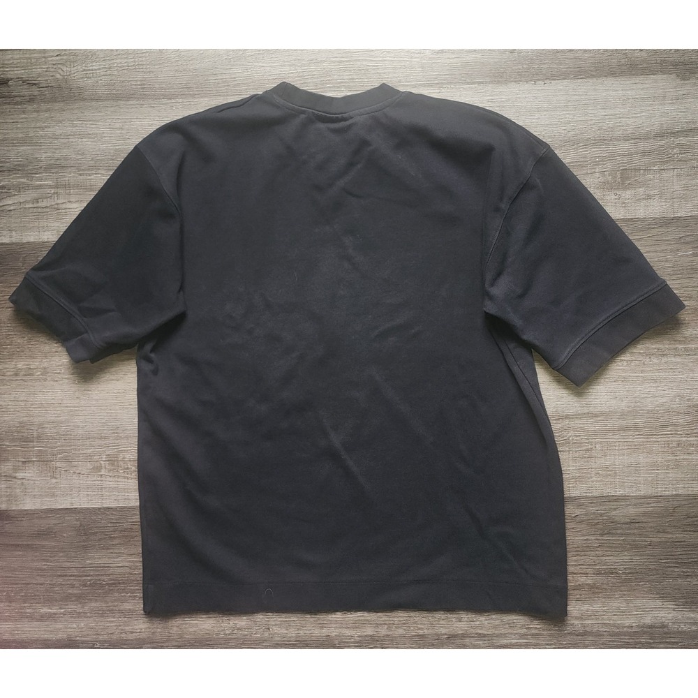 Amongst Others NYC Boxy Fit Heavy Cotton Blend Men's Large Solid Black Shirt - Picture 6 of 7